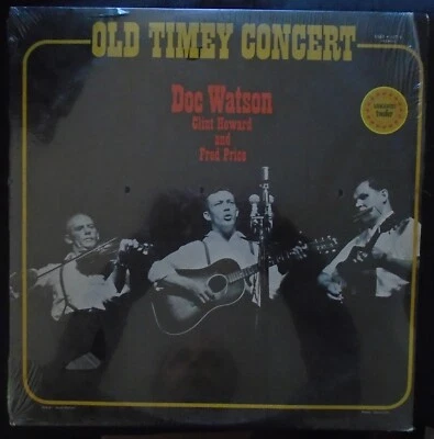 DOC WATSON, CLINT HOWARD & FRED PRICE, Old Timey Concert USA New Sealed 2LP - Image 1 of 2