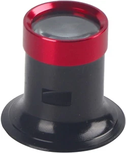 Watchmaker Loupe, 10X Loupe Magnifier Watchmakers Double Lens Eyeglass Loupe Al - Picture 1 of 12