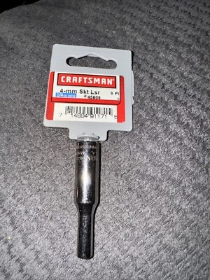 Sears Craftsman USA NOS 4-mm Socket, 6 Point, 1/4-Inch Drive, # 45909 - Image 1 of 4