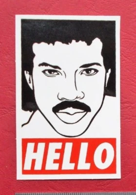 Sticker Decal " Hello " Gloss-Optics Stickerbomb Skateboard Laptop - Image 1 of 2