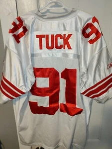 Reebok NFL Equipment New York Giants Justin Tuck #91 Jersey Size 54 Sewn - Picture 1 of 6