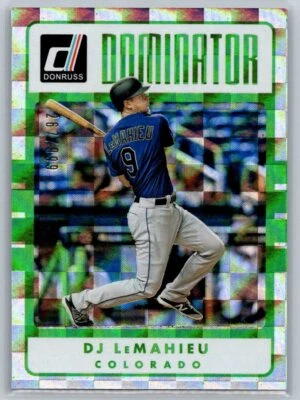 2017  Donruss #D-5 DJ LeMahieu Dominators 267/999 - Image 1 of 2