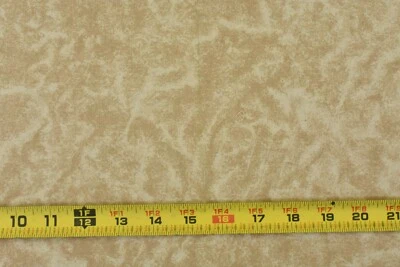 10" Long, Vintage, Marbled-Tan Quilt Cotton, Messmore, Cranston, P9411 - Image 1 of 4