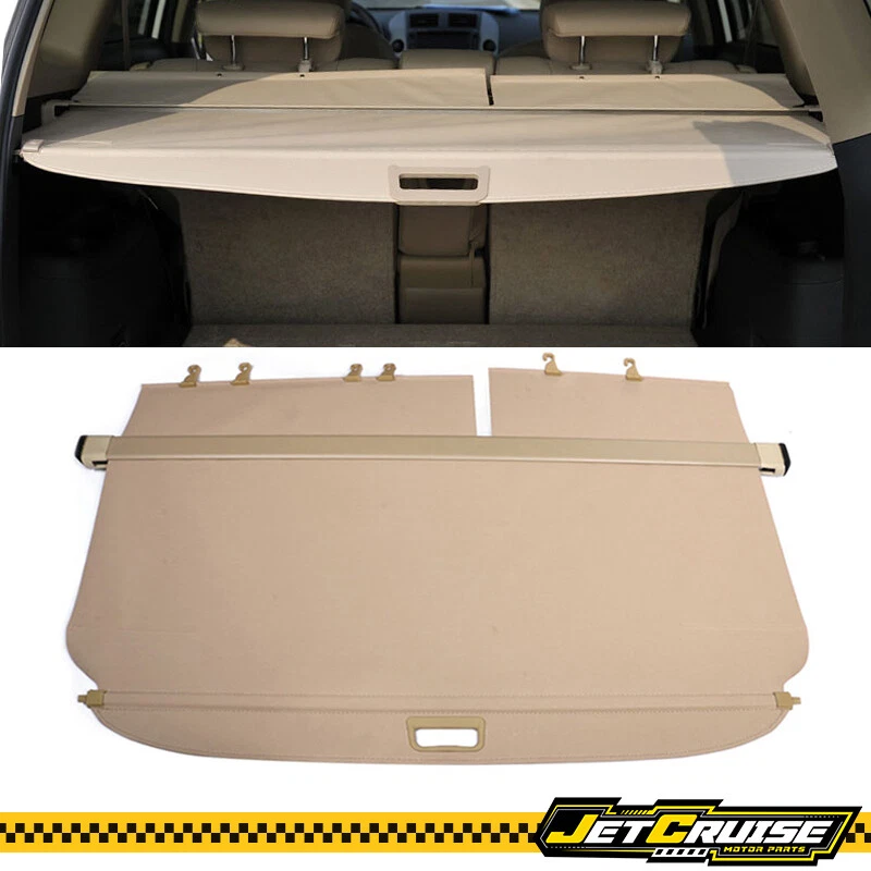 Cubierta de seguridad de carga trasera retráctil beige para Toyota RAV4 OE estilo 06-12 Foto 1 de 4