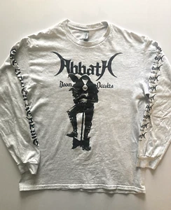 Abbath Immortal Raven Realms 2024 Tour LS T Shirt L Grey Black Metal - Imagen 1 de 8