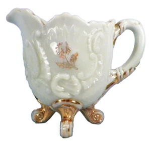 Northwood Louis XV Creamer Custard Glass Carnelian EAPG 1898 Antique - Picture 1 of 8