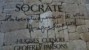 SATIE SOCRATE HUGUES CUENOD ORIGINAL AUTOGRAPH SIGNATURE SIGNED! NIMBUS LP - Imagen 1 de 2