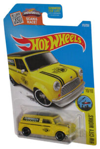 Hot Wheels HW City Works 10/10 (2015) Yellow '67 Austin Mini Van Toy 175/250