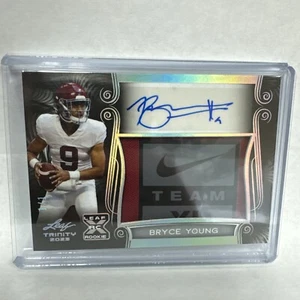 2023 Leaf Trinity Bryce Young 1/1 Laundry Tag Auto Patch - Picture 1 of 2