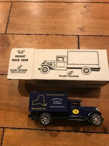 ERTL FREIGHT TRUCK BANK - HEMPDTEAD HARLEY DAVIDSON DIE CAST - Picture 1 of 3