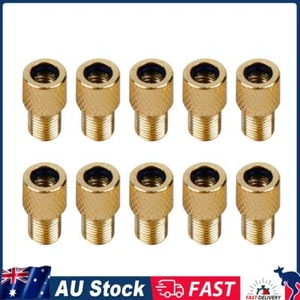 10x Bicycle Valve Adapter Presta to Schrader Converter Bike Pump Connector - Picture 1 of 4