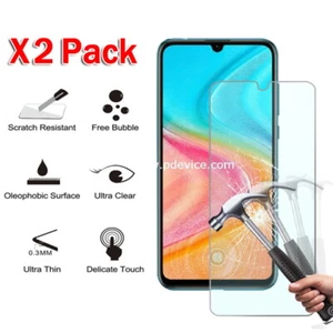 2 Retail Pack Tempered Glass Screen Protector For Huawei Honor Mate nova P Smart - Picture 1 of 8