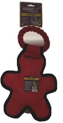 DogToy Multi petTuff SnuffRugged Heavy Construction Tug Or Toss Squeaks 14”red - Image 1 of 3
