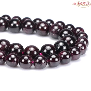 Granat Kugel dunkelrot 4 - 12 mm, 1 Strang #4744 BACATUS - Bild 1 von 2