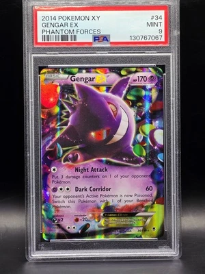 Pokémon TCG Gengar Ex Phantom Forces PSA 9 MINT (NEW CERT) 👻 - Image 1 of 2