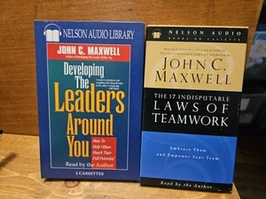 JOHN C. MAXWELL'S "Developing the Leader Within You" and Laws Of Teamwork New - Picture 1 of 4