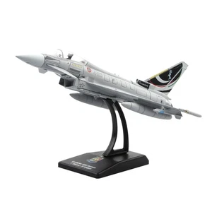 Eurofighter Typhoon 1:100 Scale Model 16cm Alloy Aircraft Desktop Decor w Stand - Picture 1 of 10