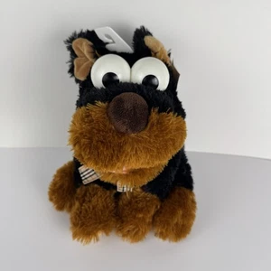 Soundable Hand Puppet Dog Plush Walmart Brown Black Big Eyes Musical Barking - Picture 1 of 13
