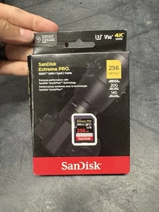 Tarjeta de memoria SanDisk 256 GB Extreme PRO SDXC UHS-I - C10, U3, V30, 4K UHD, tarjeta SD - Imagen 1 de 2