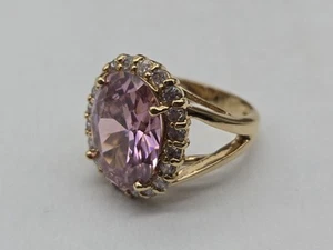 Camrose & Kross Sterling Silver JBK Jacqueline Kennedy Pink Stone Ring Size 6 - Picture 1 of 3