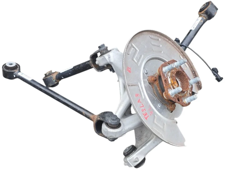 2017-2023 Tesla Model 3 Rear Left Suspension Knee Control Arm Knuckle OEM - Image 1 of 4