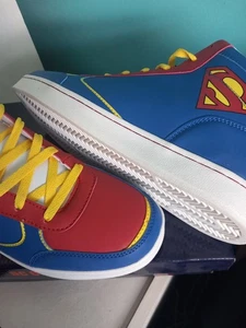 Mens Brand New Dc Comics Originals Superman Hightops Size 10 - Picture 1 of 5