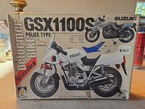 AOSHIMA GSX1100S Police Deformed Model Set Vintage Unused - Picture 1 of 4