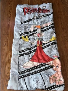 Vintage 1987 Disney Who Framed Roger Rabbit Zip Sleeping Bag, Zipper Work "RARE" - Bild 1 von 15
