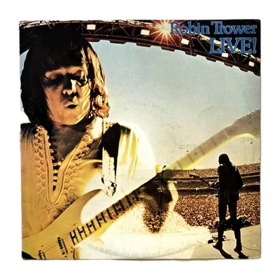 ROBIN TROWER "Live!" RARE 1975 1st AUSSIE PRESS 'GREEN CHRYSALIS' 12" VINYL LP - Image 1 of 4