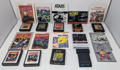 9 Atari 2600 Games w/ Manuals - Battlezone, Gorf, Joust, Moon Patrol, & More! - Image 1 of 4