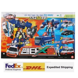 Hello Carbot Penta Storm Pentastorm Transforming Robot Figure 5Cars Toy+EXPRESS - Picture 1 of 11