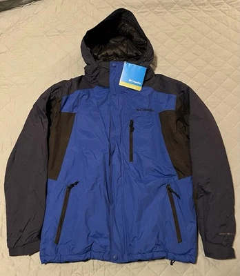 🟦❄️🟦 COLUMBIA JACKET INSULATED WATERPROOF OMNI-SHIELD MEN’S LARGE NEW W/ TAGS - Image 1 of 4