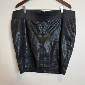 Z. Cavaricci Bleistiftrock Gr. 18 Damen Stretch schwarz Glitzer Y2K Whimsigoth " - Bild 1 von 16