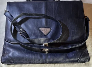 Vintage Italian Style Via Roma MP Design Tasche Aktentasche Laptop - Black Nappa - Bild 1 von 5