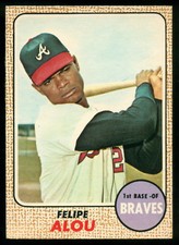 1968 TOPPS OPC O PEE CHEE Baseball #55 Felipe Alou NM Atlanta Braves Expos Card