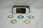 Sony PSP White 2003 Handheld Console with 5 Games #NUN