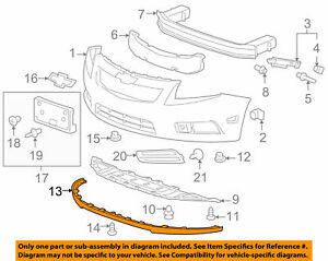 Chevrolet GM OEM 11-15 Cruze Rear Bumper-Outer Support Right 94833089
