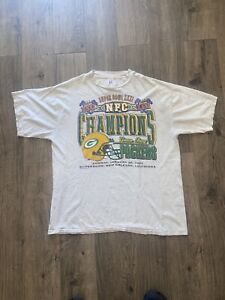Green Bay Packers T-Shirt Mens XL White Vintage Super Bowl 1997 90s Tee