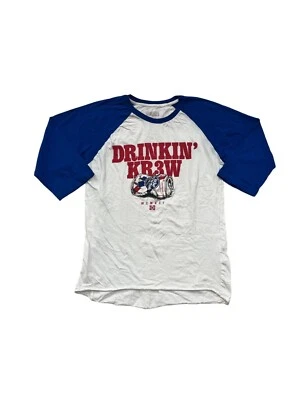Drinkin KR3W Raglan Graphic Tee #8545 - Image 1 of 4