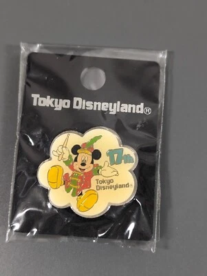 Tokyo Disneyland 17th Anniversary Pin MIckey Mouse Fantasia NEW - Image 1 of 4