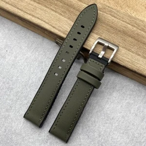 Waterproof Sailcloth Rubber Watch Strap 18mm 20mm 22mm Nylon Silicone Watch Band - Picture 1 of 19