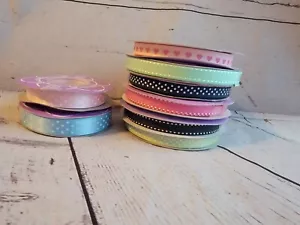 Papermart Rolls Of Ribbon 8 Rolls All 16 Yards Or More - Picture 1 of 17