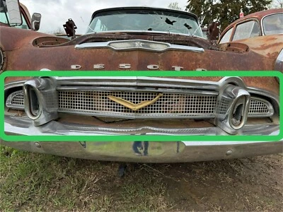 1956 DeSoto Firedome Grille With Parking Lights & Center "V" Emblem - Image 1 of 4