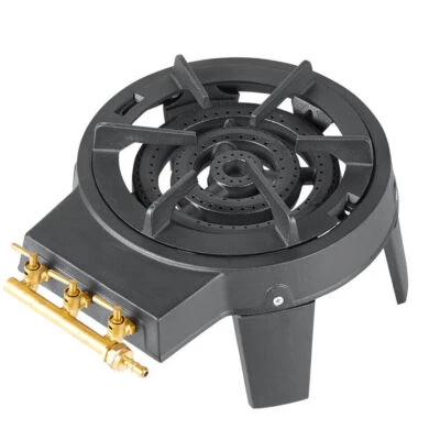 Gas Burner Ring Cast Iron Large Boiling Ring Triple LPG Cooker Outdoor Wok Stove - Image 1 of 4