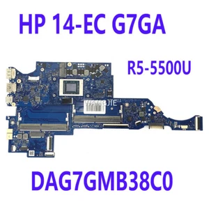 For HP 14-EC G7GA Laptop Motherboard with RYZEN 5 5500U DAG7GMB38C0 Tested OK - Picture 1 of 5