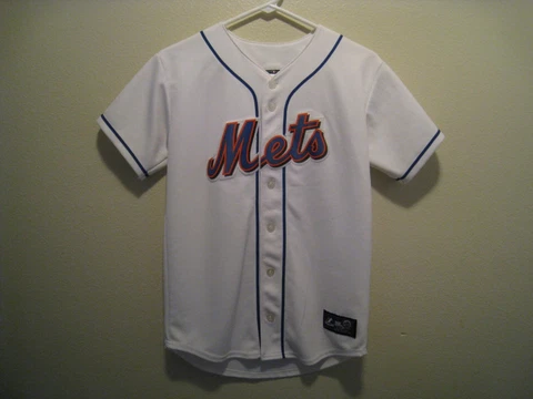 Majestic New York Mets #7 JOSE REYES Sewn-On MLB Baseball Jersey - Youth Large Cover
