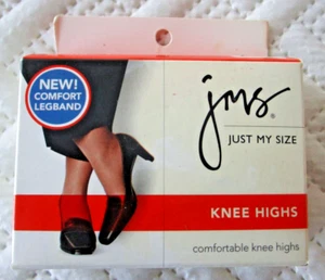 JMS Just My Size Knee High Comfort Leg Band Suntan Reinforced Toe NIB - Picture 1 of 5