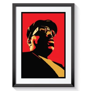 Poster Biggie Smalls stampa arte B.I.G Hip Hop Life Rap King + stampa incorniciata #01 - Foto 1 di 15