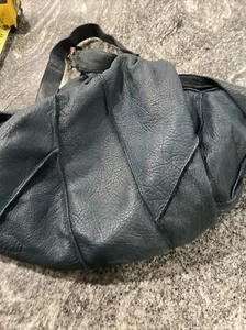 BOLSO DE MANO GRANDE DE CUERO JUMER DIECI/BARNEYS NY PRECIOSO AZUL 2 CORREAS Exc. - Imagen 1 de 9