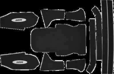 Черные противобуксовочные коврики WSM для ног накладки на направляющие для гидроциклов Kawasaki 800 SXR 03-11 - Изображение 1 из 4